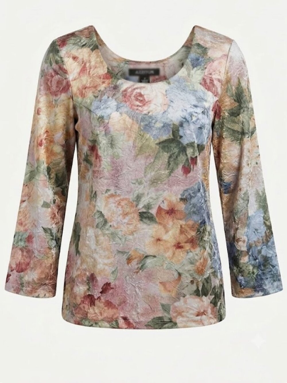 NWOT La Galerie collection par veréna abstract floral pajama loungewear top, S